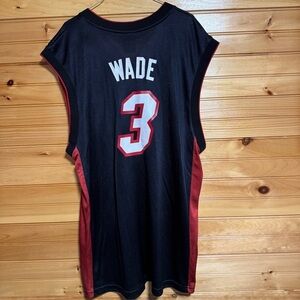 Reebok NBA Miami Heat #3 Dwyane Wade Black Basketball Jersey Size XL